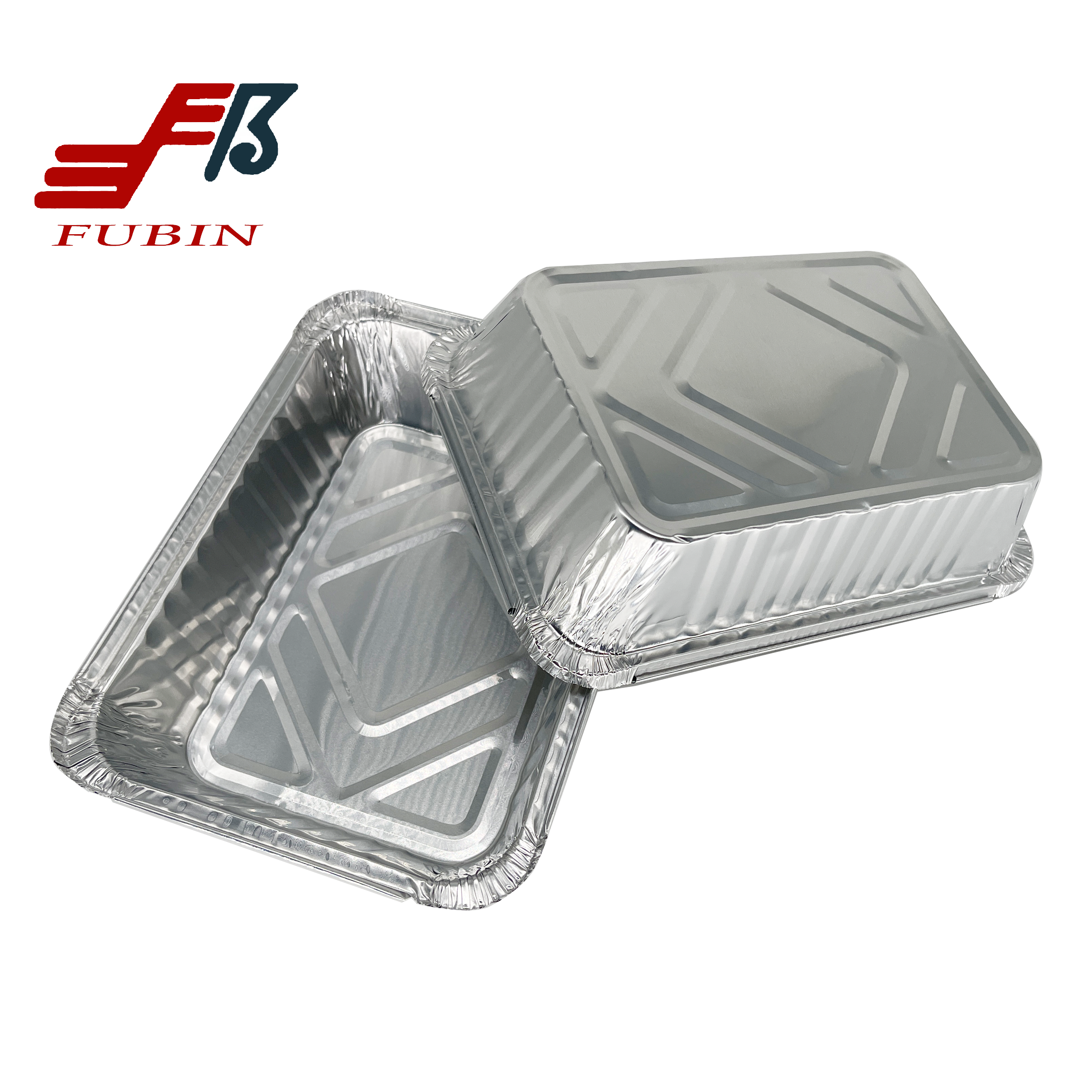Rectangle Aluminum Foil Pans With Lids 8*6'' Disposable Food Container