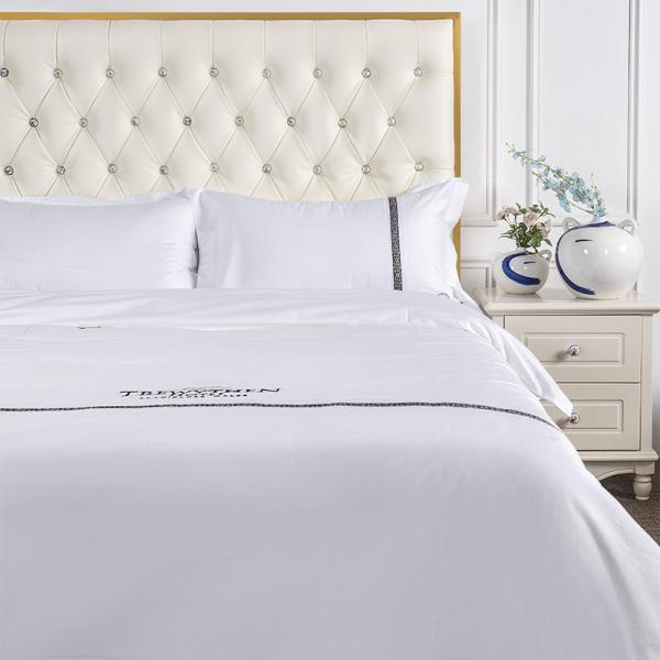 Custom 1.0m Hotel Bedding Sets Embroidered Duvet Cover