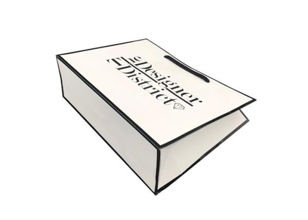 Saco de papel atual elegante extravagante, grandes sacos do presente do Livro Branco para a joia