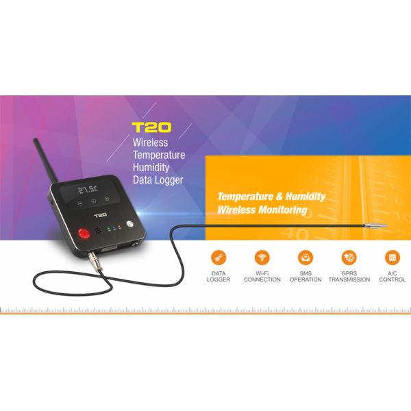 Wifi gprs temperature and humdity data logger with tempertaure sensor and web server