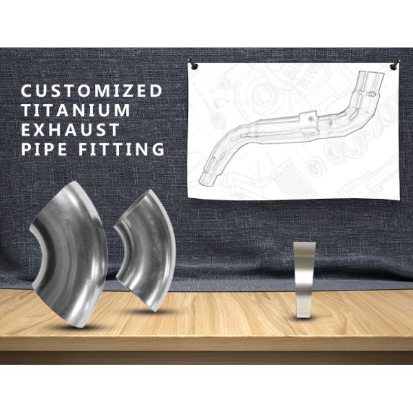 Astm B363 Titanium 90 Degree Elbow For Auto Exhaust System