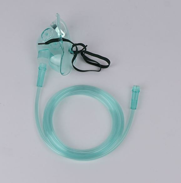 ISO CE аттестовал устранимый медицинский кислородный изолирующий противогаз Pvc с трубопроводом