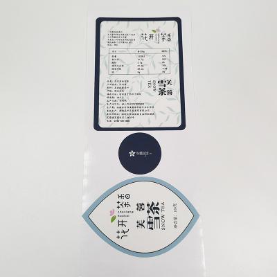 As etiquetas CMYK da garrafa da bebida de Pantone cortaram Juice Bottle Sticker