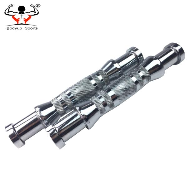 Steel Pro Style Dumbbells , Standard Dumbbell Bar With Chromed Handles