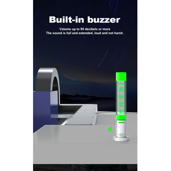 Tour de signalisation de la machine à cristaux LED, tour lumineuse, efficacité lumineuse 80 Lm/W, alliage d'aluminium