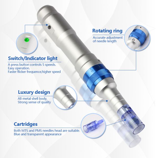 Skin Rechargeable Microneedle Dermapen Wireless Dr. Pen