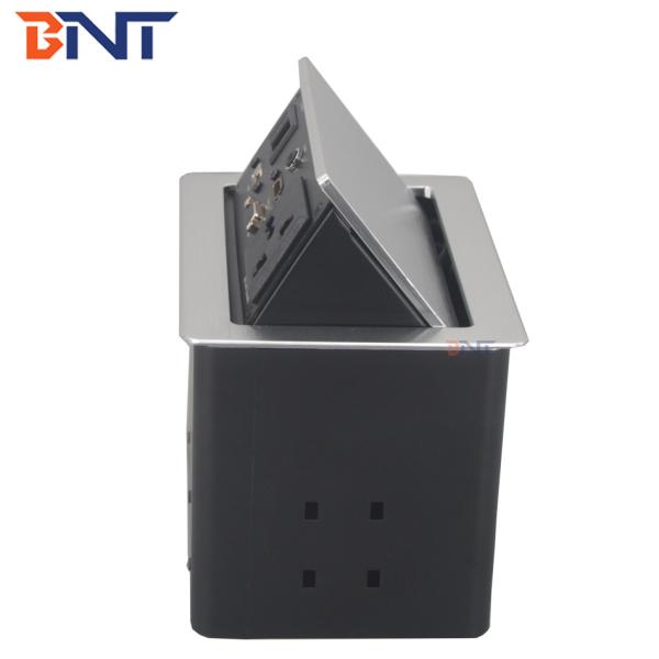 Multi Function Countertop Pop Up Electrical Outlet Matte Black Color With HDMI / VGA