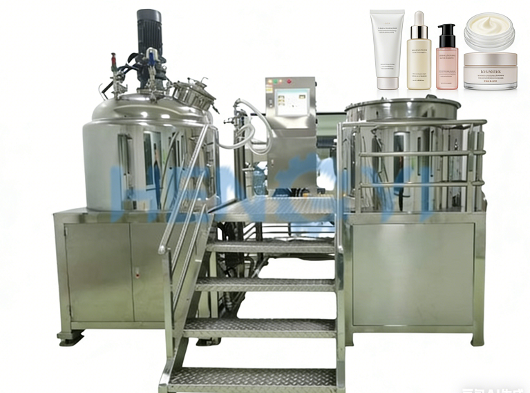 300L Fixed Type Liquid Soap Vacuum Homogenizer Emulsifier Machine for Cosmetics