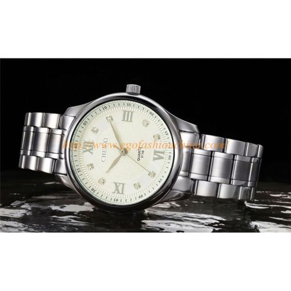 013B Rose Gold Silver Marks Black White Classic Watches Unisex Women Watch Stainless Watch