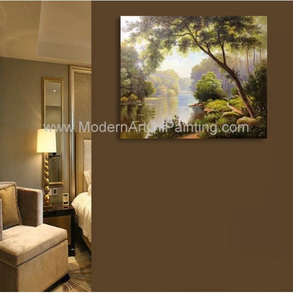 Картины картины маслом искусства стены свежего леса пейзажа ландшафтов современной абстрактной