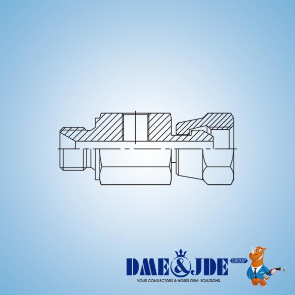 Hydraulic Fitting Adapters Test Point BSP Male BSP Swivel Female With BSP Gage Port BSP TP-DABPM1081-BPF