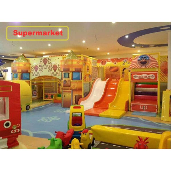 Candy Theme Indoor Playground Equipment Kids 3-12 Age For Supermarkets