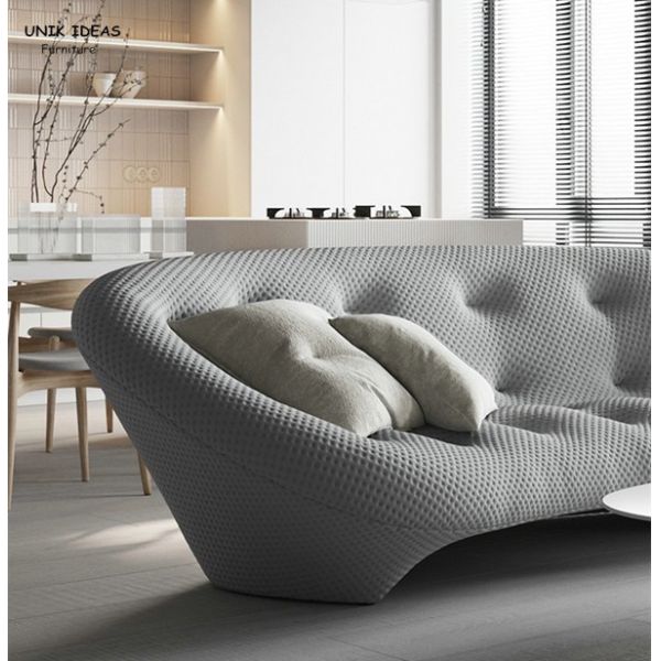 Луна набора софы комнаты прожития 3 мест современная секционная формирует ткань с Cuddler
