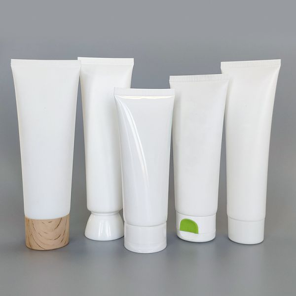PE/HDPE/LDPE/100% Sugarcane/ 100% Wheat StrawMaterial Green Soft Plastic Tube for Cosmetics 50ml 60ml 80ml 100ml 150ml 200ml