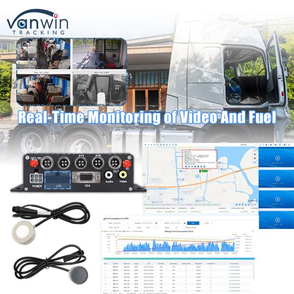 Safety Surveillance Mobile DVR Fuel Monitoring System Vehicle MDVR CCTV GPS 4G For Truck