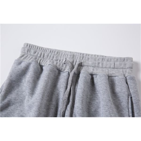 Winter Season Custom 220g Solid Color with Fur Sweatpants Unisex Leisure Sports