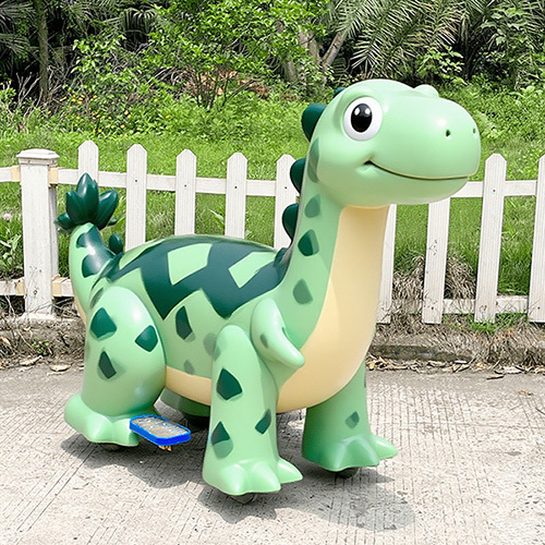 Kids Scooter Coin Operated Electric Animatronic Walking Dinosaur Ride Car