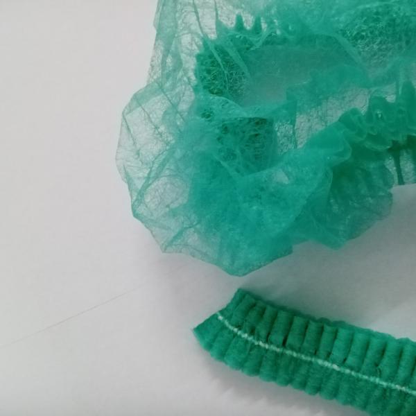 Elastic PP Non woven Clip Cap for Food Industry / Laboratory / Cleanroom