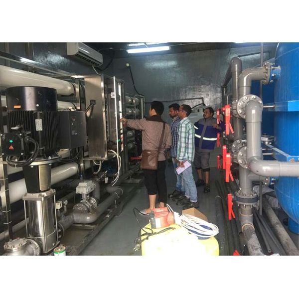 50M3/H Water Treatment System / Pure Water Filter 50T/H With Blue Fiberglass For Drinking