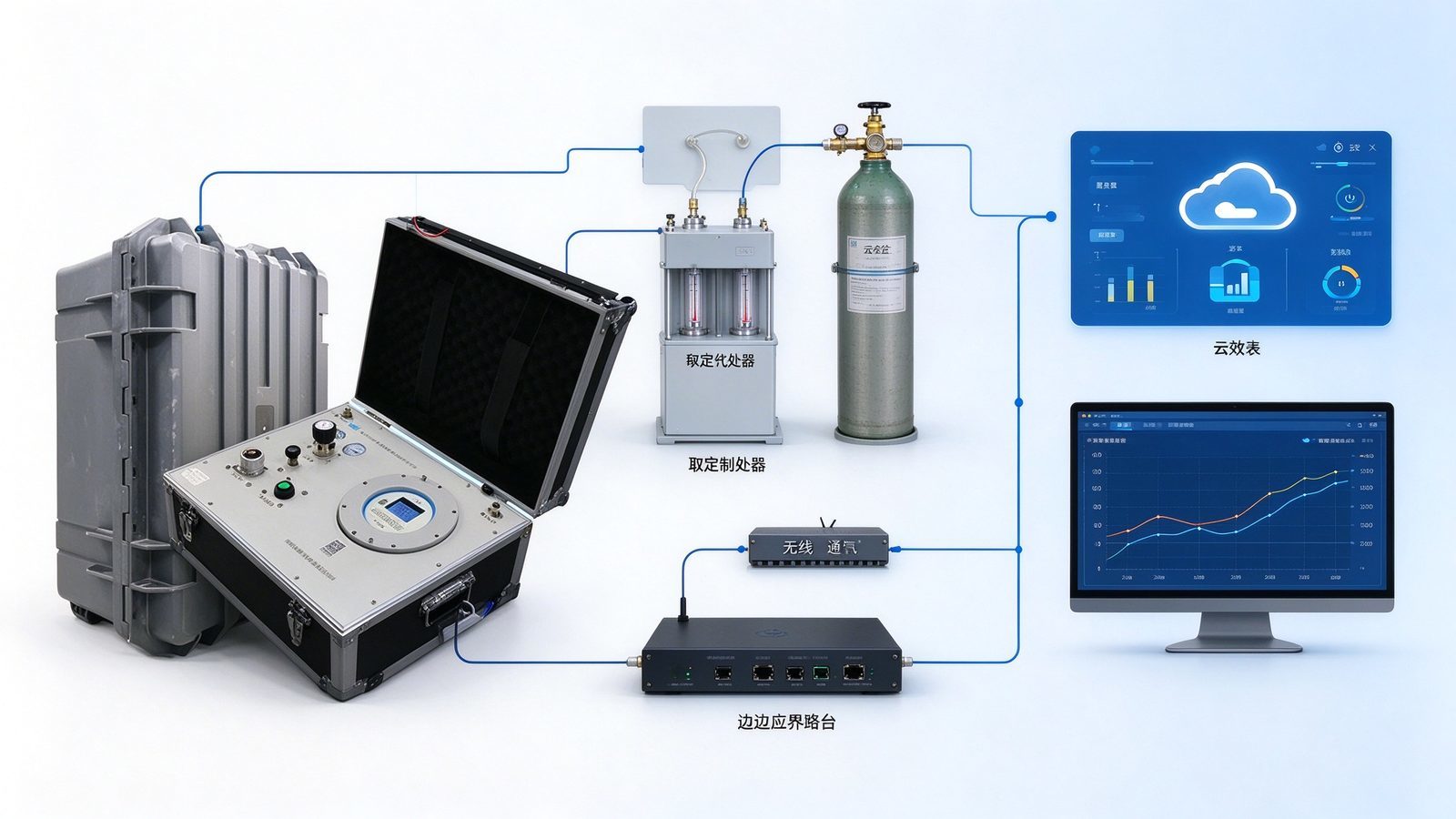 Explosion Proof Portable Gas Dew Point Meter Micro Water Analyzer For Natural Gas SF6 Field Use