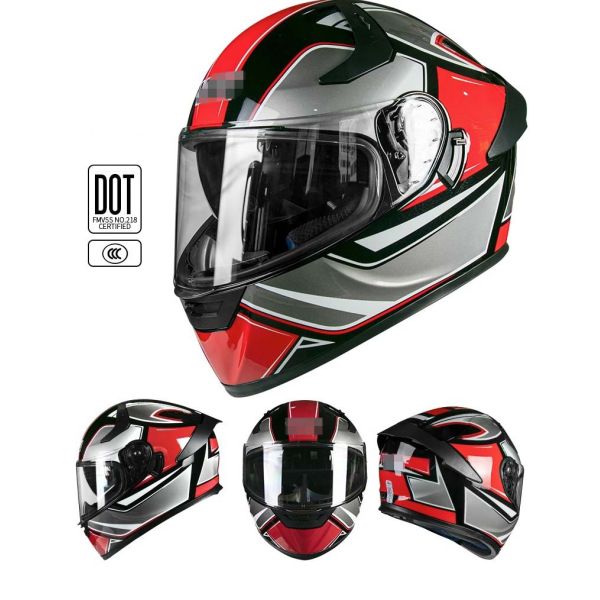 High Density EPS Liner DOT Approved Full Face Helmet for Motorcycle and Mountain Bike