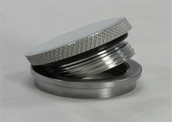 Polishing Custom Titanium Machining Grade 2 Motorcycle Gas Tank Cap Knurled