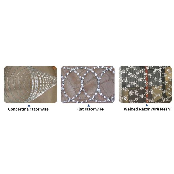 Galvanized Stainless Steel Concertina Barbed Wire Bto-22 Bto-60 Cbt-65 Fencing Fence Wire Concertina Razor Wire