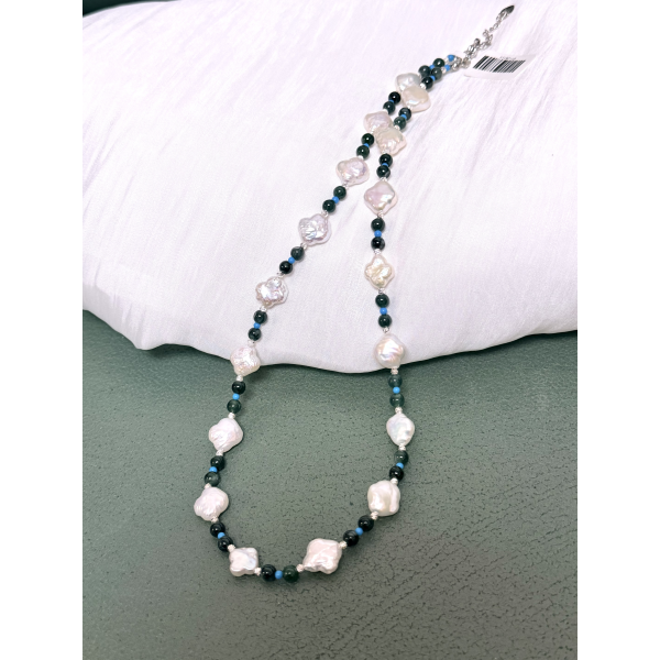 China Custom Made Organic Shape Baroque Pearl Necklace Modern Baroque Pearl Necklace Bohemian Baroque Pearl Necklace