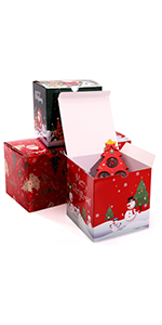 White Treat Boxes, Party Favor Boxes Gable Boxes Gift Boxes For Kids' Birthday Party, Wedding, Baby Shower, With Tag