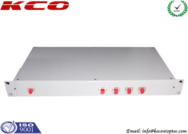 1x4 Fiber Optic Splitter Patch Panel / 1*4 Rack Mount PLC Splitter 1U 19'' For Fiber Optic Cabinet