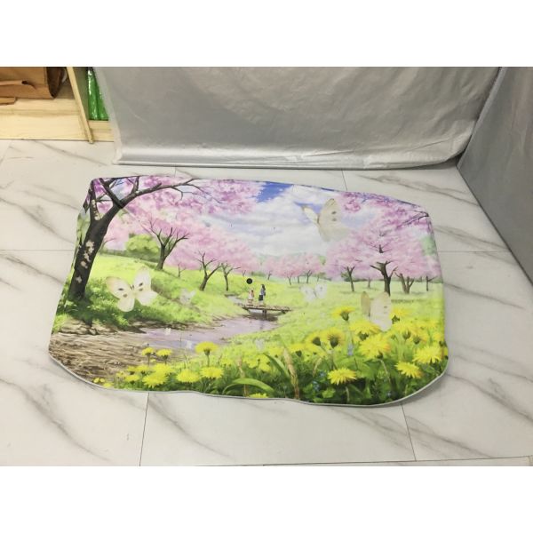 Plastic Handle Car Sunshade Side Window Umbrella with UV Protection and One-Piece Printing