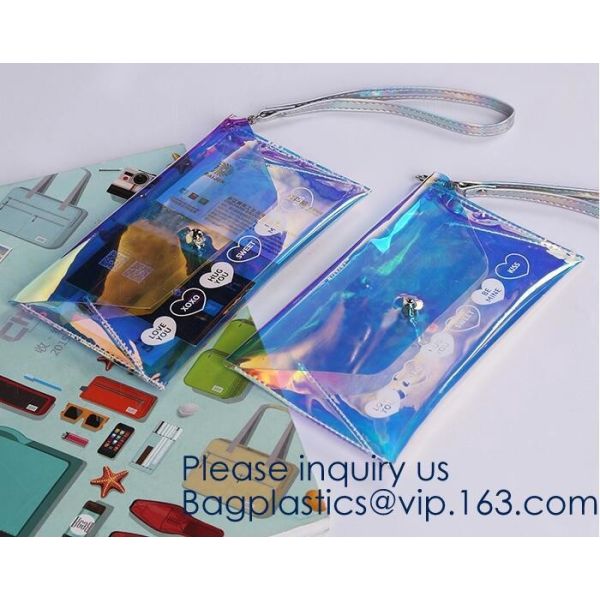 Custom Logo Glitter Cosmetic Makeup Eva Clear Pouch / Pouches,Smiggle Pencil Case With Glitter,Tissue Bag CD Case Docume