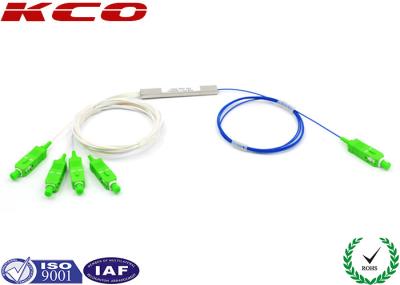 Medidor de ondas planar da fibra do divisor 1X4 Corning SMF-28e da fibra ótica do PLC de LSZH
