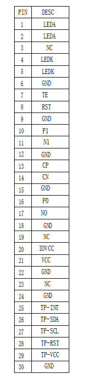 4.96 Inch PDA IPS TFT LCD Panel 480x854 Resolution MIPI Interface High Brightness