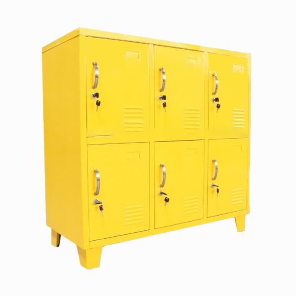 Mini Small 6 Door Safety Steel Storage Locker With Lock Office Use