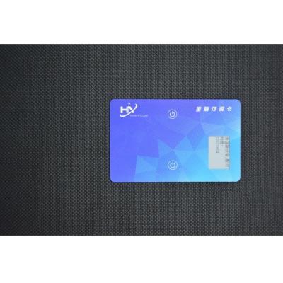 Pressão fria recarregável de cartão de crédito da tinta de E com a tela/botões ativos da tinta
