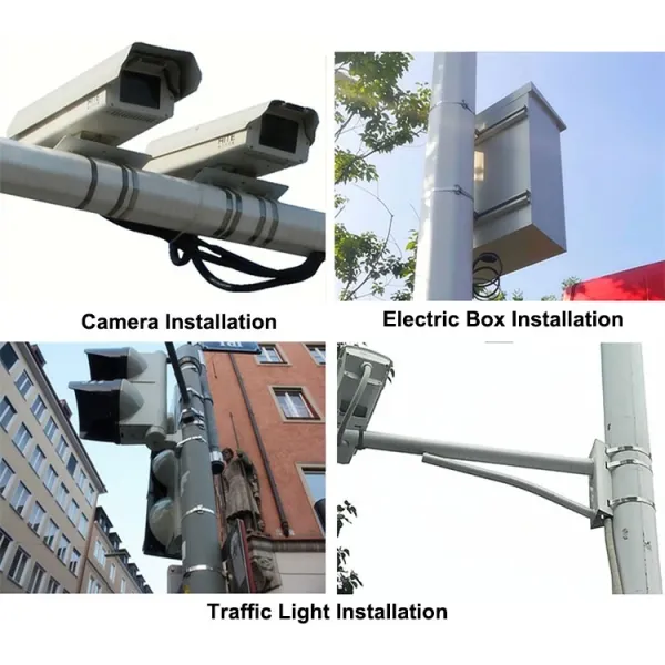 201/304/316 лента из нержавеющей стали 0,75 мм для крепления кабельной зажимы на бетонном столбе