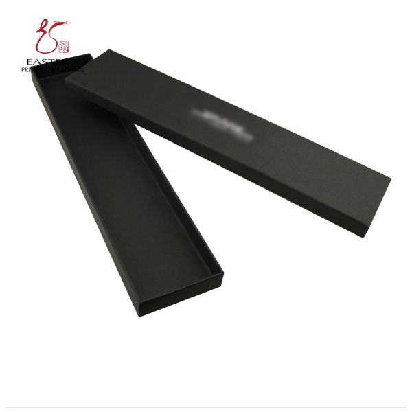 Luxury 350gsm Black Board Hard Cardboard Boxes , Necktie Gift Box With Custom Logo