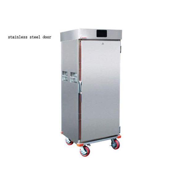 Food Warmer Showcase JUSTA Four Glass Door Movable Food Warmer Cart 10 Racks