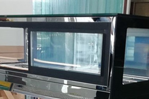 Stainless Steel Bakery Glass Showcase , Display Refrigerated Cabinet For Supermarkets