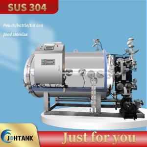 Double Layer Water Immersion Food Sterilizer Machine For Tin Can Fish Sterilizat