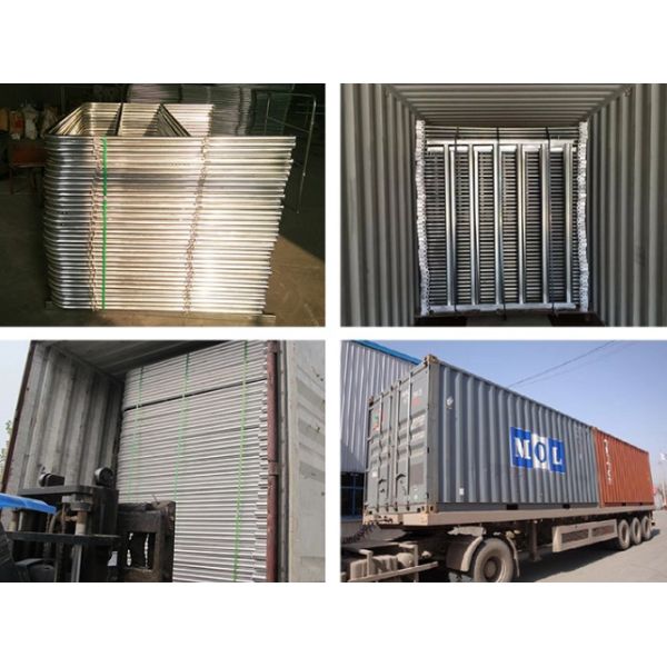 Q235 Steel Cattle Yard Panels , 1.6x2.1m Portable Horse Stall Panels