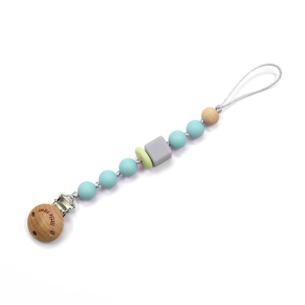 Soother Pacifier Clips Leash FSC Baby Silicone Beads For Infant Nipple