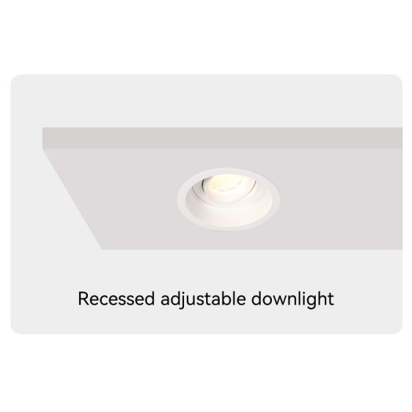 Tailored Anti-Glare GU10 Recessed Spotlight Frame For Modern Commercial Applications