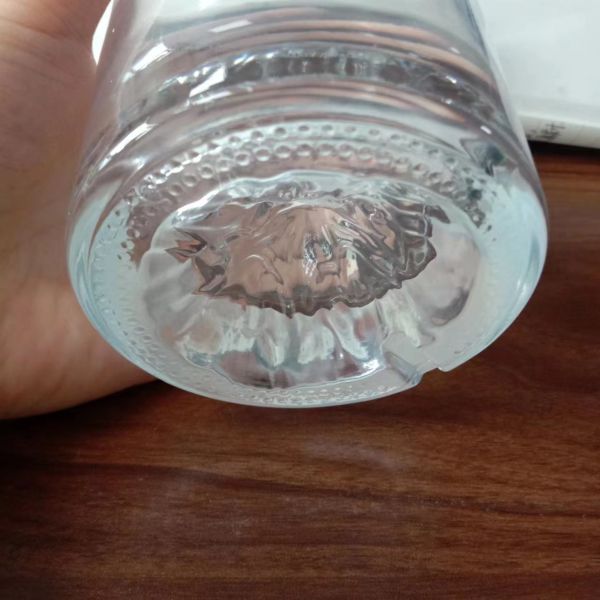 500 мл прозрачная стеклянная бутылка с толстым дном для вина