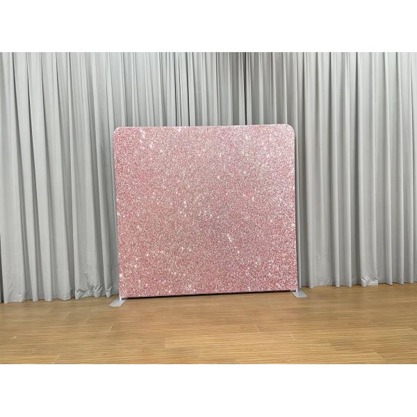 Gold Sparkle Pillowcase Backdrop Dye Sublimation Stretch Fabric Backdrop