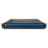 A cremalheira ótica do divisor 1×64 montou o tipo acoplador de ODF da fibra do PLC do único modo com os adaptadores da fibra do SC (7233216)
