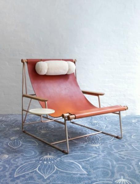 Home Decor Bddw Deck Chair , Leather Lounge Chair 33 W X 35 D X 15 H Seat / 31 H Back