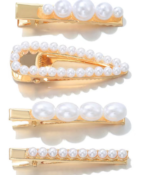 Plain and Lightweight Floral Metal Hair Accessories for Everyday Style