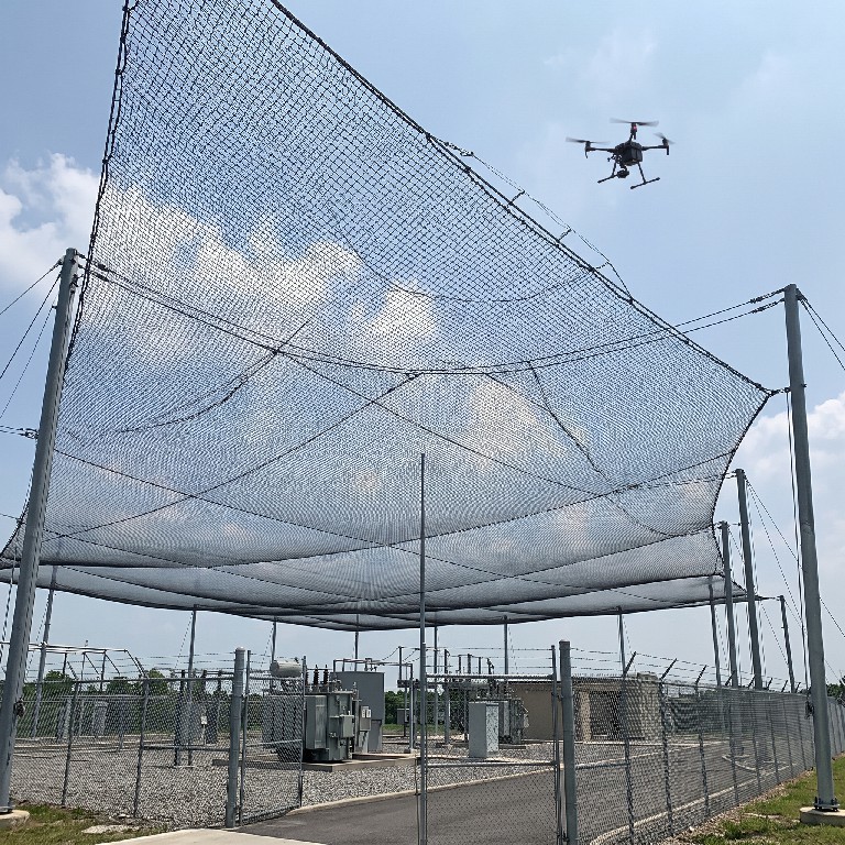 Anti-Drone Overhead Netting | High-Strength Nylon Net to Block Drones